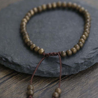 Buddha Gift Copper Brass Beads Balance Wealth Simple Bracelet