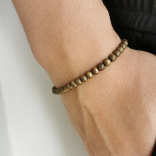 Buddha Gift Copper Brass Beads Balance Wealth Simple Bracelet