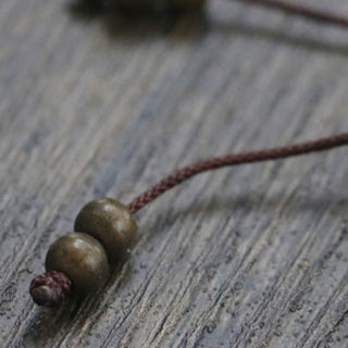 Buddha Gift Copper Brass Beads Balance Wealth Simple Bracelet