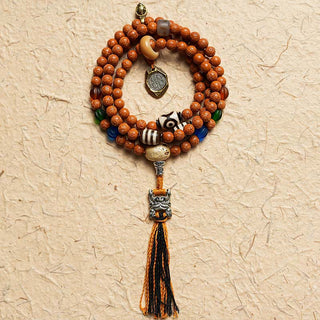 Buddha Gift Tibet Bodhi Seed 108 Mala Beads Wisdom Peace Bracelet Necklace
