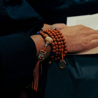 Buddha Gift Tibet Bodhi Seed 108 Mala Beads Wisdom Peace Bracelet Necklace