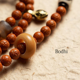 Buddha Gift Tibet Bodhi Seed 108 Mala Beads Wisdom Peace Bracelet Necklace