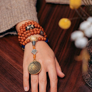 Buddha Gift Tibet Bodhi Seed 108 Mala Beads Wisdom Peace Bracelet Necklace
