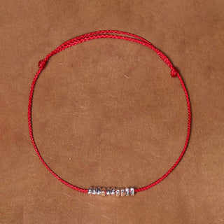 Buddha Gift Handmade 925 Sterling Silver Small Pieces Protection Braided Ultra-Thin Rope Bracelet