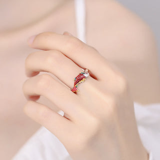 Buddha Gift Luck Koi Fish Wealth Prosperity Ring