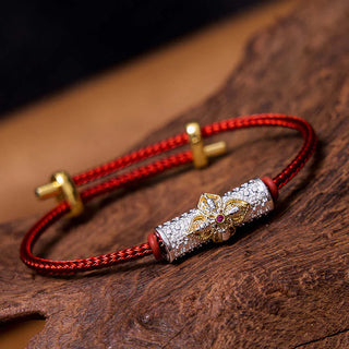 Buddha Gift Copper Luck Red String Bracelet