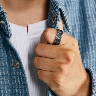 Buddha Gift 999 Sterling Silver Adjustable Protection Ring