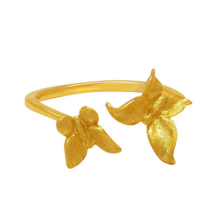 Buddha Gift 925 Sterling Silver Butterfly Love Ring