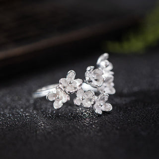 Buddha Gift 925 Sterling Silver Osmanthus Fragrans Ring