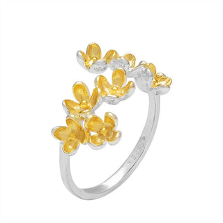 Buddha Gift 925 Sterling Silver Osmanthus Fragrans Ring