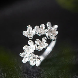 Buddha Gift 925 Sterling Silver Osmanthus Fragrans Ring