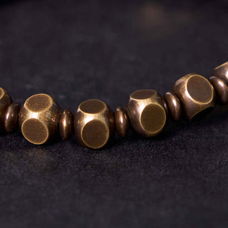 Buddha Gift Tibetan Om Mani Padme Hum Carved Copper Brass Amulet Focus Bracelet