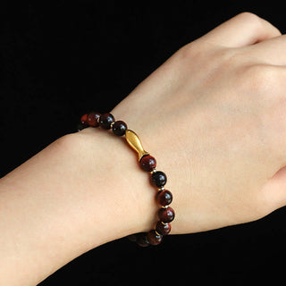 Buddha Gift Tiger Eye Koi Fish Courage Bracelet