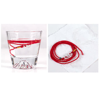 Buddha Gift Natural Cinnabar Peace Buckle Blessing Red String Belly Chain