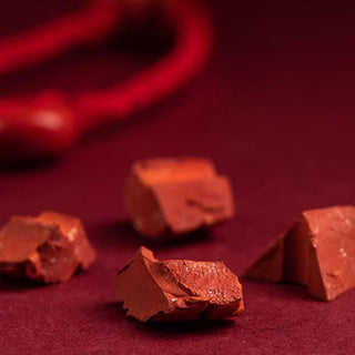 Buddha Gift Natural Cinnabar Calm Blessing Red String Belly Chain