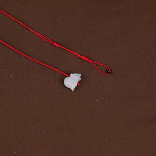 Buddha Gift Chinese Zodiac Natural Garnet Peace Buckle Blessing Red String Belly Chain