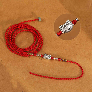 Buddha Gift 999 Sterling Silver Blessing Red String Belly Chain