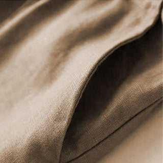 Buddha Gift Casual Cotton Linen High Waist Lace-up Wide Leg Pants With Pockets