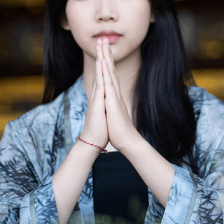 Buddha Gift 925 Sterling Silver Peace Buckle Luck String Bracelet