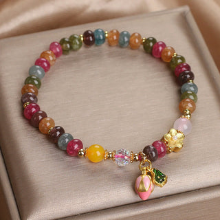 Buddha Gift Tourmaline Lotus Seedpod Wisdom Bracelet
