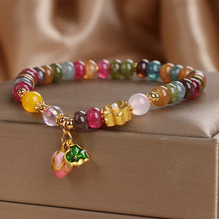 Buddha Gift Tourmaline Lotus Seedpod Wisdom Bracelet