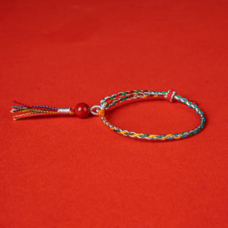 Buddha Gift Colorful String Cinnabar Concentration Bracelet