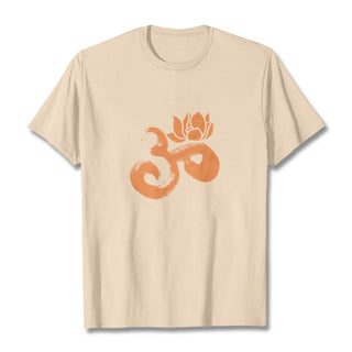Buddha Gift OM Lotus Flower Cotton Tee T-shirt