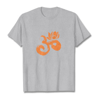 Buddha Gift OM Lotus Flower Cotton Tee T-shirt