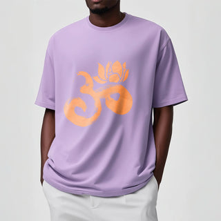 Buddha Gift OM Lotus Flower Cotton Tee T-shirt