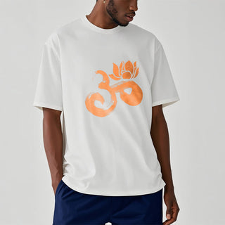 Buddha Gift OM Lotus Flower Cotton Tee T-shirt