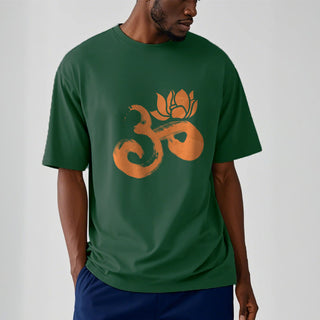 Buddha Gift OM Lotus Flower Cotton Tee T-shirt