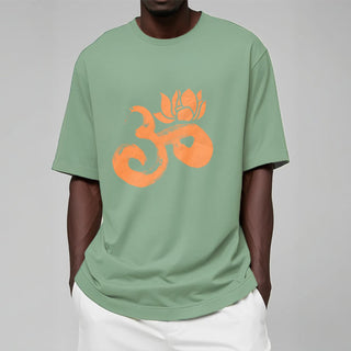 Buddha Gift OM Lotus Flower Cotton Tee T-shirt