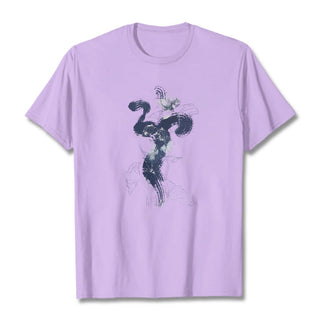 Buddha Gift OM Lotus Flower Background Cotton Tee T-shirt