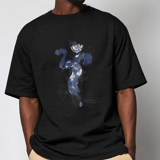 Buddha Gift OM Lotus Flower Background Cotton Tee T-shirt