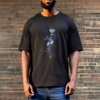 Buddha Gift OM Lotus Flower Background Cotton Tee T-shirt