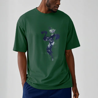 Buddha Gift OM Lotus Flower Background Cotton Tee T-shirt