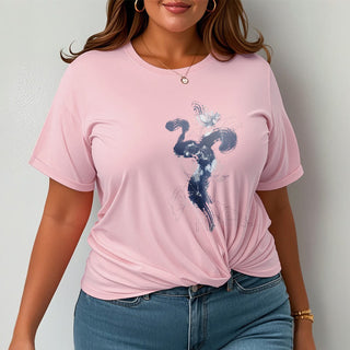 Buddha Gift OM Lotus Flower Background Cotton Tee T-shirt