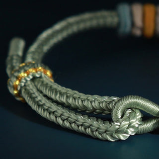 Buddha Gift String Four Srand Peach Blossom Connection Bracelet