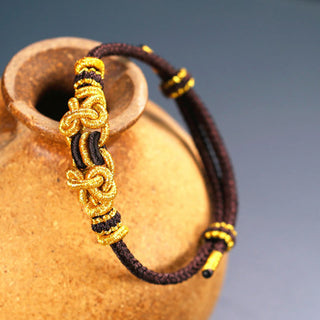 Buddha Gift Red String Saddle Knot Strength Bracelet
