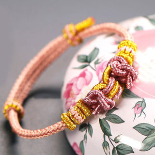 Buddha Gift Red String Saddle Knot Strength Bracelet