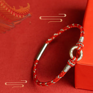 Buddha Gift Red String 925 Sterling Silver Safe Luck Bracelet