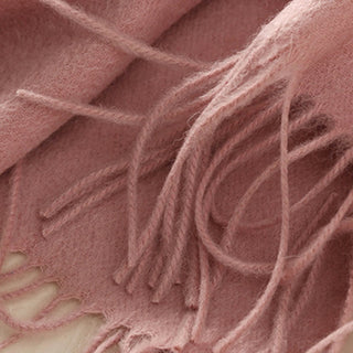 Buddha Gift Wool Shawl Lotus Embroidery Tassel Winter Cozy Travel Scarf Wrap