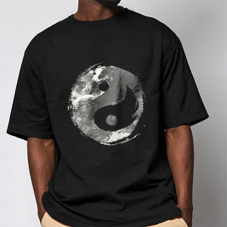 Buddha Gift Yin Yang Cotton Tee T-shirt