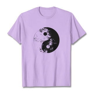 Buddha Gift Yin Yang Tai Chi Pattern Cotton Tee T-shirt