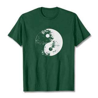 Buddha Gift Yin Yang Tai Chi Pattern Cotton Tee T-shirt