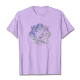 Buddha Gift Mandala Yin Yang Cotton Tee T-shirt