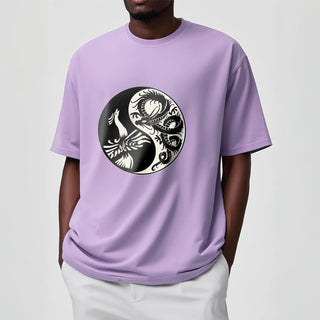 Buddha Gift Phoenix Yin Yang Cotton Tee T-shirt