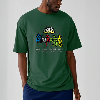 Buddha Gift Om Mani Padme Hum Lotus Tee T-shirt
