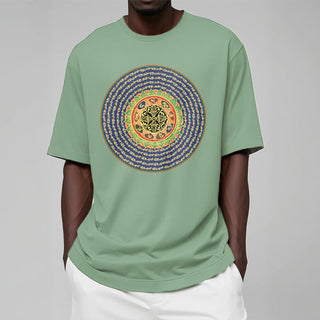 Buddha Gift 108 Om Mani Padme Hum Mantra Sanskrit Tee T-shirt
