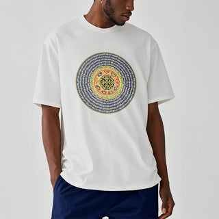 Buddha Gift 108 Om Mani Padme Hum Mantra Sanskrit Tee T-shirt